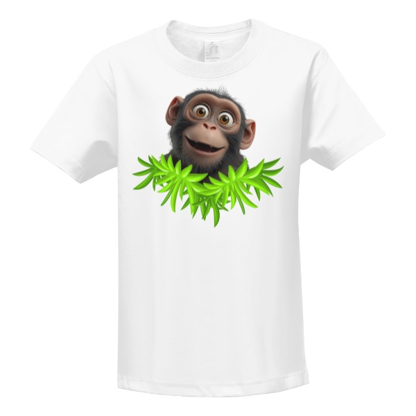 Tričko s potiskem Opičák Eda